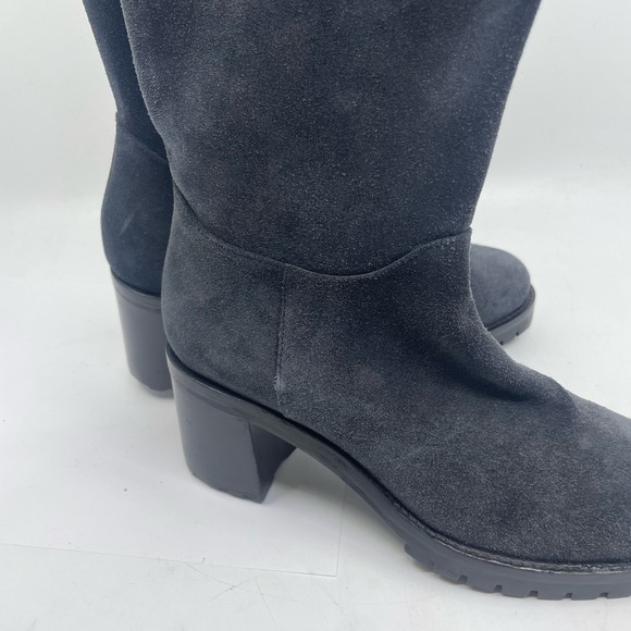 Roberto Festo Blue/ grey suede Heeled Boots made in Italy size 36 - Picture 8 of 16